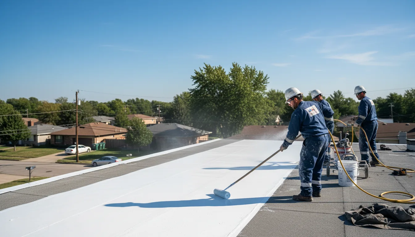 Commercial roof coating in Moulton, TX near me